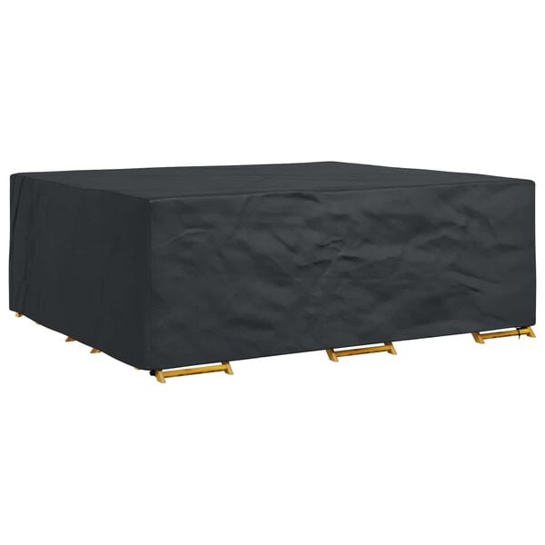 vidaXL Furniture Cover Plain Black 300 x 250 x 100 cm 210D