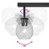 vidaXL Ceiling Spotlight Black 33 x 13 x 26 cm Glass and metal