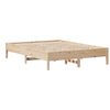 vidaXL Bed Frame without Mattress 150x200 cm King Size Solid Wood Pine