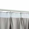 vidaXL Blackout Curtains with Hooks 2 pcs Grey 140x175 cm