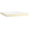 vidaXL Pocket Spring Bed Mattress Medium Cream 180x200x20 cm Faux Leather