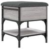 vidaXL Shoe Bench Grey Sonoma 42x42x45 cm Engineered Wood