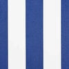 vidaXL Retractable Awning Manual Blue and White 450 x 300 cm