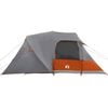 vidaXL Dome Tent with Roof Grey and Orange 455 x 252 x 178 cm