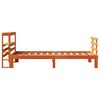 vidaXL Bed Frame with Headboard without Mattress Wax Brown 75x190 cm Small Single