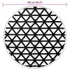 vidaXL Outdoor Carpet ARAKIL Black Ø160 cm PP
