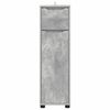 vidaXL Bathroom Cabinet with Drawer Concrete Grey 30.5 x 30 x 101 cm