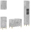vidaXL 4 Piece Bathroom Cabinet Set DELFT Concrete Grey