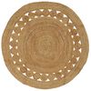 vidaXL Area Rugs Natural &Oslash; 150 cm Jute