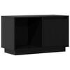 vidaXL TV Cabinet | Black | Solid pine wood | Medium | TV Cabinet | Rectangular