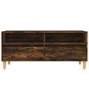 vidaXL TV Cabinet Smoked Oak 100x34.5x44.5 cm Engineered Wood