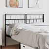 vidaXL Metal Replace Headboard Black 140 cm