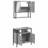 vidaXL 2 Piece Bathroom Furniture Set Grey Sonoma Engineered Wood