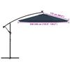 vidaXL Replacement Fabric for Cantilever Umbrella Blue 350 cm