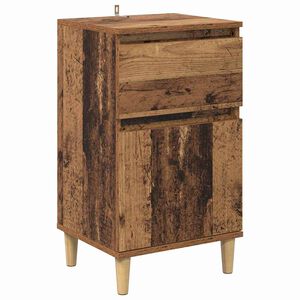 vidaXL Bedside Cabinet Old Wood 40 x 35 x 70 cm Engineered Wood
