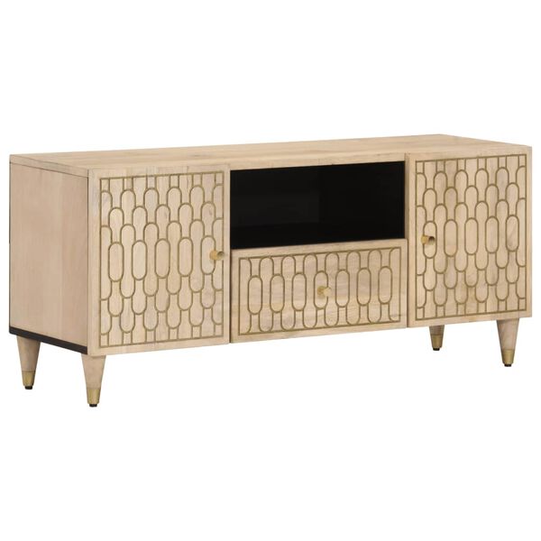vidaXL TV Cabinet 105x33x46 cm Solid Wood Mango