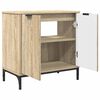 vidaXL Bathroom Sink Cabinet with Door Sonoma Oak 60.5 x 33.5 x 61 cm