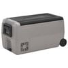 vidaXL Cool Box with Wheel and Handle Black&Grey 36 L PP&PE