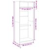 vidaXL Wardrobe Artisian Oak 80x50x200 cm Engineered Wood