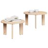vidaXL Coffee Table 2 pcs Natural Solid Pine wood