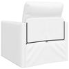 vidaXL Folding Sofa Bed White 74 x 77 x 81 cm PVC