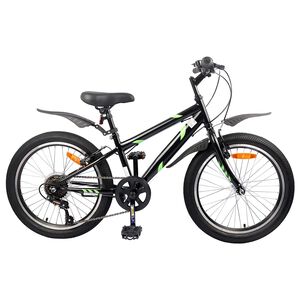 vidaXL Kids Bike 20'' 6-Speed for 6-11 Years Old Black