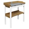 AXI Potting Table with 2 Drawers Brown and White
