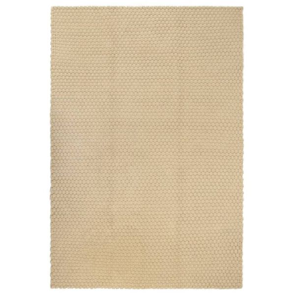 vidaXL Rug Rectangular Natural 180x250 cm Cotton