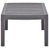vidaXL Garden Table Mocha 78x55x38 cm Plastic