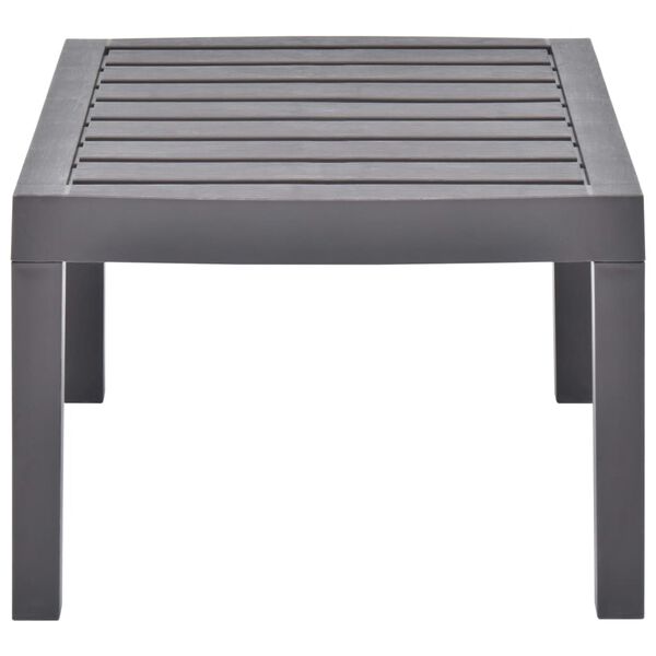 vidaXL Garden Table Mocha 78x55x38 cm Plastic