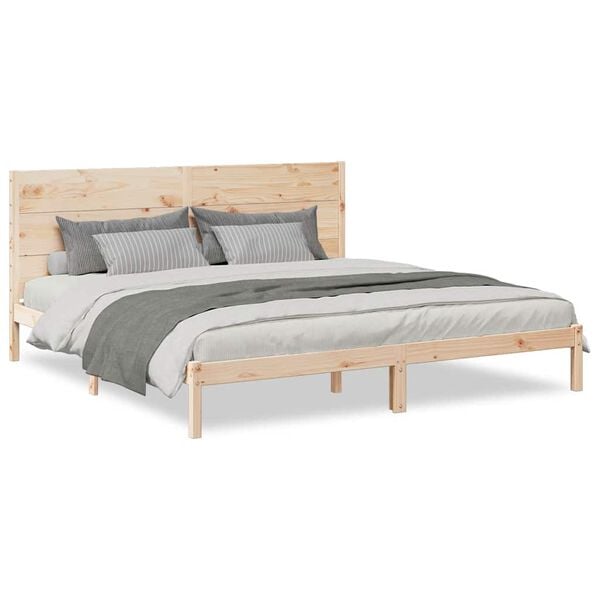 vidaXL Extra Long Bed Frame without Mattress 200x210 cm Solid Wood