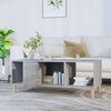 vidaXL Coffee Table Grey Sonoma 102x50x40 cm Engineered Wood