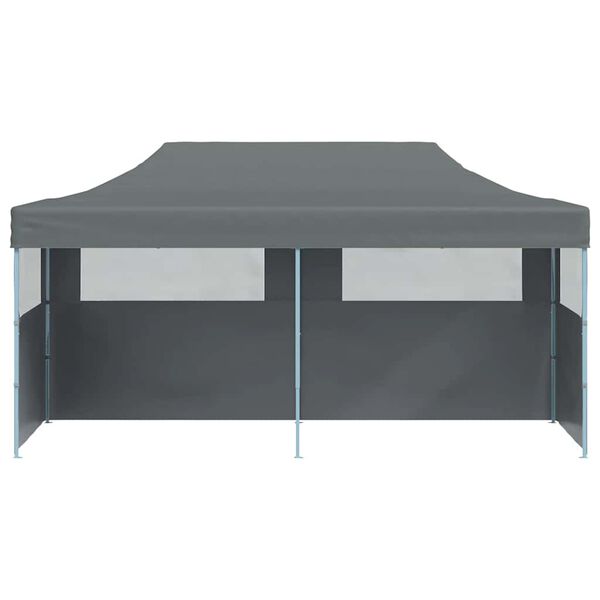 vidaXL Folding Pop-up Partytent with Sidewalls 3x6 m Anthracite