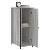 vidaXL Bedside Cabinet Grey Sonoma 32x42x80 cm Engineered Wood