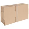 vidaXL Folding Box 50 pcs Natural 25 x 17.5 x 10 cm Cardboard