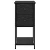 vidaXL Bedside Cabinet 2 pcs Black oak 32 x 42 x 70 cm Engineered wood