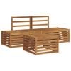 vidaXL Outdoor Sofa Set Natural 59 x 59 x 37 cm Solid Acacia Wood