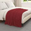 vidaXL Throw Blanket Bordeaux Red 150 x 130 cm Fleece