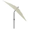 vidaXL 3-Tier Garden Parasol with Aluminium Pole Sand 2.5x2.5 m