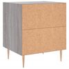 vidaXL Bedside Cabinet Grey Sonoma 40x35x47.5 cm Engineered Wood