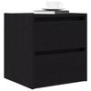 vidaXL Wall-mounted Bedside Cabinet Black Oak 38x34x40 cm
