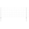 vidaXL Outdoor Wild Fence with Posts 100 x 0.8 m Galvanised Steel Mesh