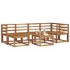 vidaXL Outdoor Sofa Set 7 pcs Natural Solid Acacia Wood