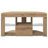 vidaXL Corner LED TV Cabinet Wall-mounted Artisan Oak 108 x 40 x 50 cm