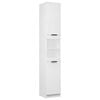 vidaXL Bathroom Cabinet | White | Engineered Wood | Tall | Bathroom Cabinet