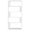 vidaXL Book Cabinet/Room Divider White 80x25x163.5 cm Solid Wood Pine