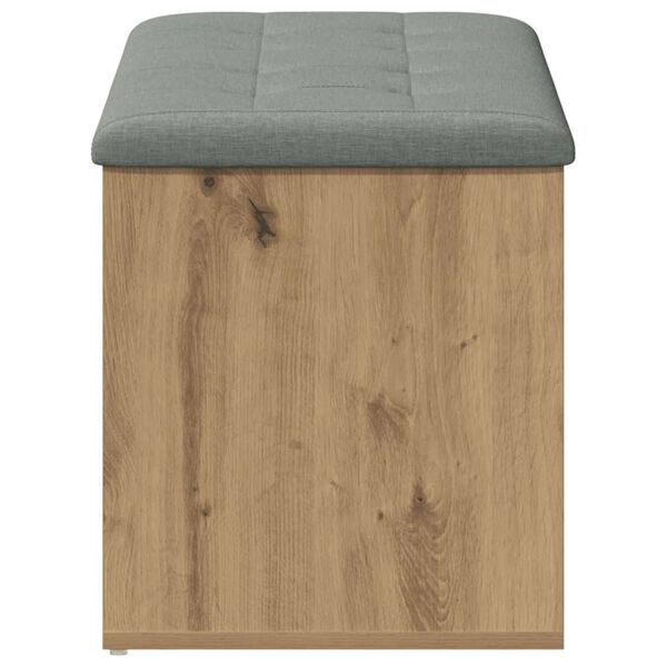 vidaXL Storage Bench Artisan Oak 102x42x45 cm Engineered Wood