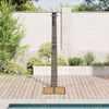 vidaXL Garden Shower Grey 60 x 80 x 214 cm Poly rattan