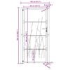 vidaXL Garden Gate 100x200 cm Corten Steel Grass Design
