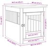 vidaXL Dog Crate Furniture Artisan Oak 64.5x80x71 cm Engineered Wood